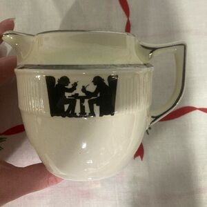Vintage Hall's Superior Quality Kitchenware Medallion creamer pitcher
